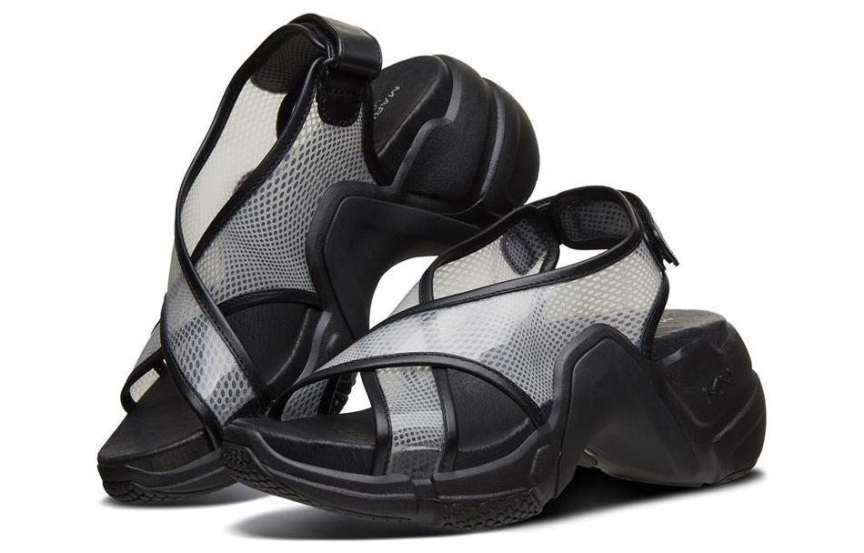 Lookbook (W) 스케쳐스 네오 블록 샌들 (블랙) 69317-B