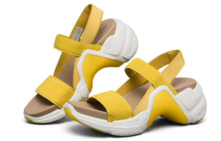 Lookbook (W) Sandalias Skechers Neo Block Amarillas 133011-YLW