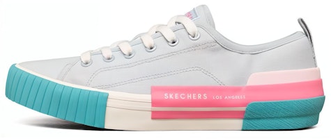 (Women) Skechers New Moon 'White Teal Pink' 155389-BLPK (Women) Skechers New Moon 'White Teal Pink' 155389-BLPK