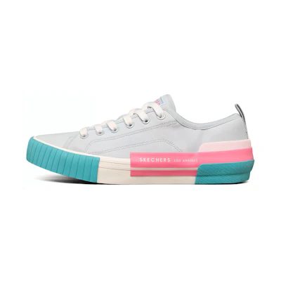 (W) Skechers New Moon 'White Teal Pink'