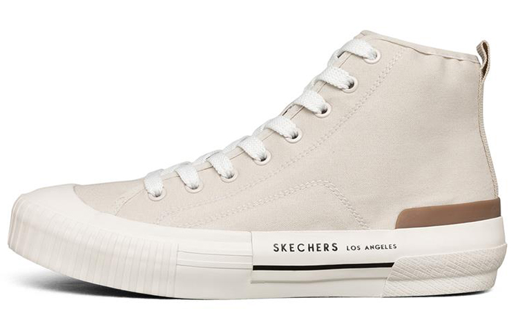 (Women) Skechers New Moon High-Top Sneakers White 155392-OFWT