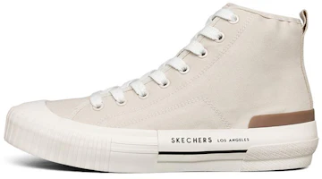 (Women) Skechers New Moon High-Top Sneakers White 155392-OFWT (Women) Skechers New Moon High-Top Sneakers White 155392-OFWT