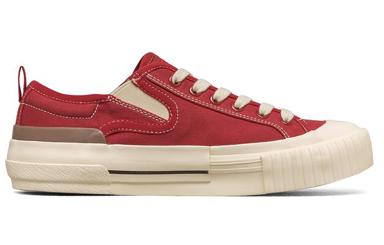 Order (W) Baskets Skechers New Moon Rouge Basse en Toile 155391-RED
