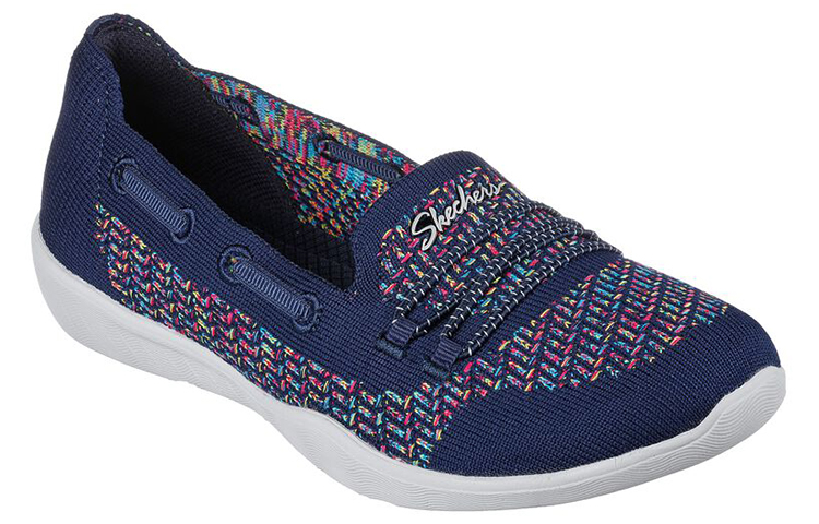Lookbook (Women) Skechers Newbury St 'Blue Slip-On' 100178-NVMT