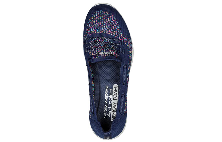 Shop (Women) Skechers Newbury St 'Blue Slip-On' 100178-NVMT