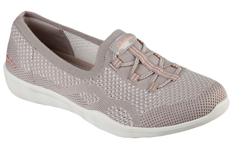 Lookbook (Women) Skechers Newbury St Slip-On 'Grey Taupe' 100177-TPE