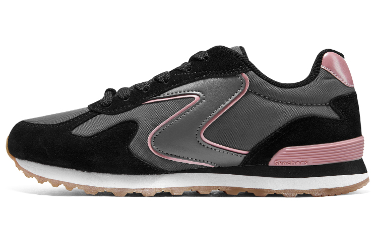 (Women) Skechers OG 85 'Black Grey Pink' 177001-BLK