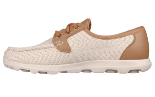 (Women) Skechers On-The-Go 2.0 'White Brown Slip-On' 136765-NAT (Women) Skechers On-The-Go 2.0 'White Brown Slip-On' 136765-NAT