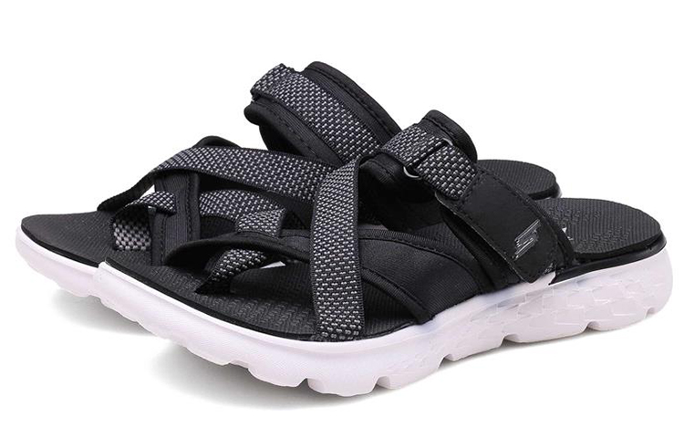 Lookbook (W) 스케쳐스 온더고 400 블랙/화이트 (Skechers Onthego 400 블랙/화이트) 14670-BKW
