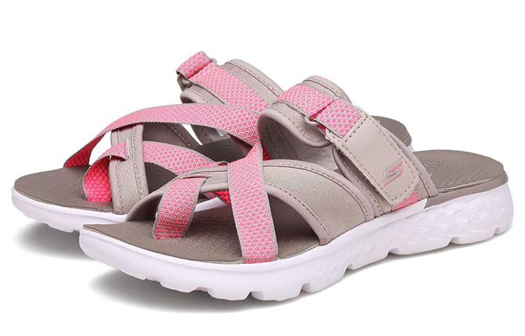 (W) Skechers On-The-Go 400 'Cozy Sport Slide Grey Taupe' 圖 3