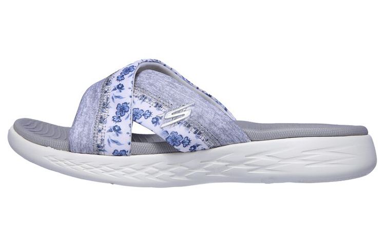 (W) Skechers On-The-Go 600-Blooms 'Blue Grey'