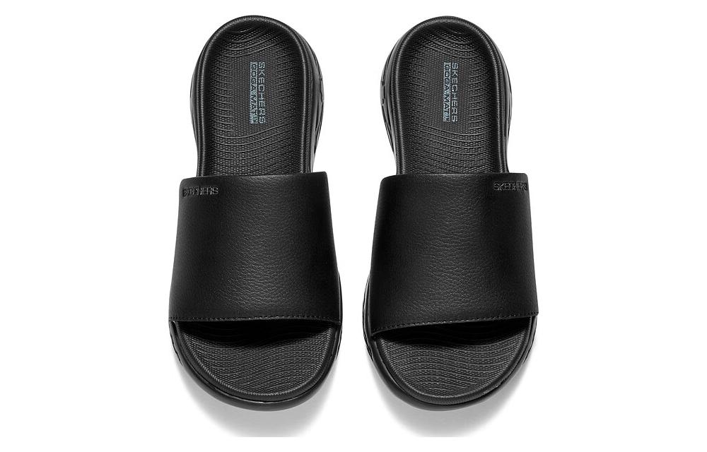 Lookbook Skechers ON THE GO 600 輕質厚底 運動拖鞋 女款 黑色