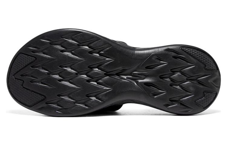Shop Skechers ON THE GO 600 輕質厚底 運動拖鞋 女款 黑色