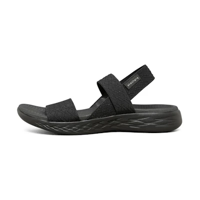 (W) Skechers On-The-Go 600 'Black CMFT Lightweight Sport Sandals'