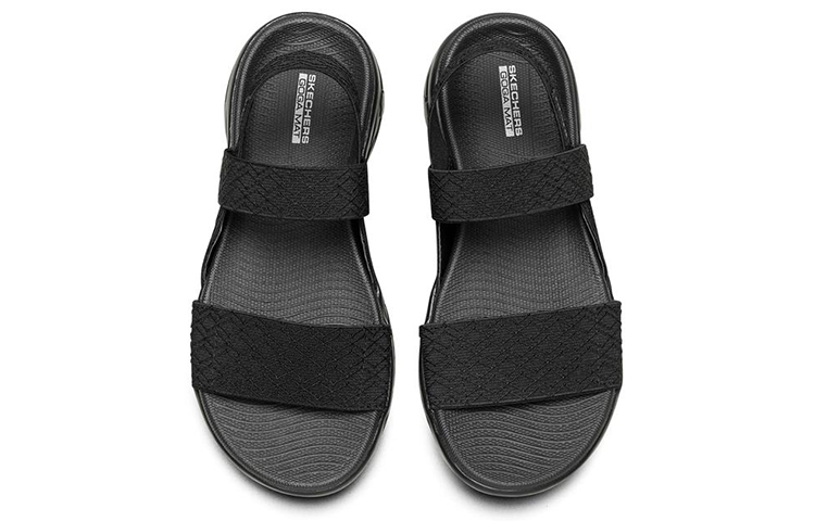 Shop Skechers On-The-Go 600 舒適輕質運動涼鞋 女款 黑色