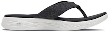 Order Skechers On-The-Go 600 輕質緩震夾腳拖鞋 女款 黑白色