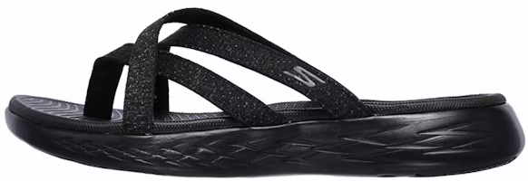 (Women) Skechers On-The-Go 600 'Blooms Black Grey' 140004-BKGY (Women) Skechers On-The-Go 600 'Blooms Black Grey' 140004-BKGY