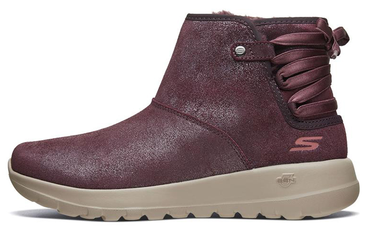 (Women) Skechers On-The-Go 600 'Burgundy Faux Fur' 16602-BURG