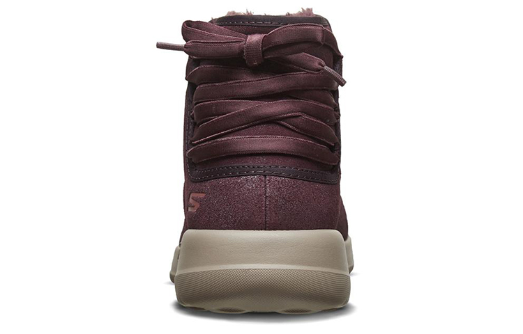 Shop (Women) Skechers On-The-Go 600 'Burgundy Faux Fur' 16602-BURG