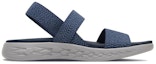 Order (W) Skechers On-The-Go 600 'Sandal Sukan Ringan Selesa Biru' 15310-NVGY