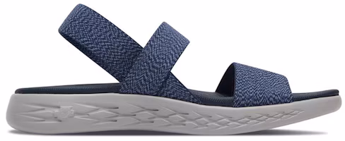 Order (Women) Skechers On-The-Go 600 'Comfort Lightweight Sport Sandal Blue' 15310-NVGY