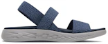 Order (Women) Skechers On-The-Go 600 'Comfort Lightweight Sport Sandal Blue' 15310-NVGY