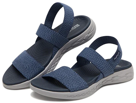 (Women) Skechers On-The-Go 600 'Comfort Lightweight Sport Sandal Blue' 15310-NVGY Lookbook (Women) Skechers On-The-Go 600 'Comfort Lightweight Sport Sandal Blue' 15310-NVGY