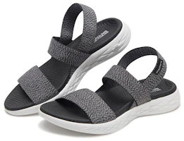 Lookbook (W) Skechers On-The-Go 600 ''Sandale Sport Confort Légère - Noir Blanc'' 15310-BKW