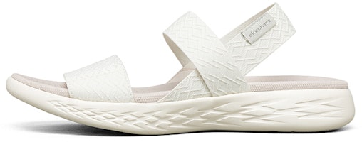 (Women) Skechers On-The-Go 600 'Retro Casual - White' 140026-WHT (Women) Skechers On-The-Go 600 'Retro Casual - White' 140026-WHT