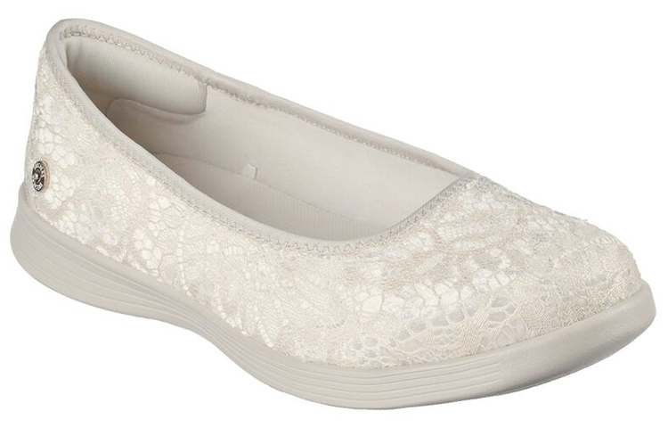 Lookbook (W) スケッチャーズ オンザゴー 通気快適 ホワイト (Sukecchāzu Onzagō Tsūki Kaiteki Howaito) 136252-NAT