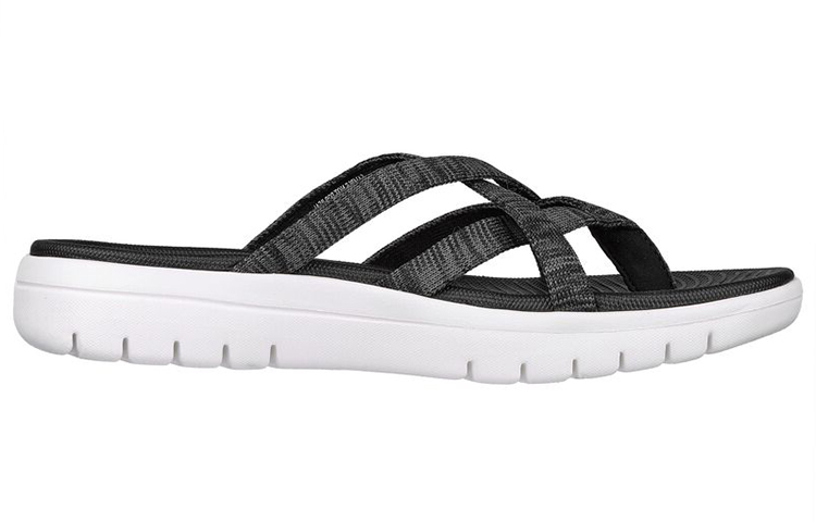 Order Skechers On-The-Go 舒適緩震夾趾拖鞋 女款 黑色