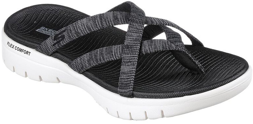 (Women) Skechers On-The-Go 'Comfort Shock-absorbing Black Thong Sandal' 140285-BKGY Lookbook (Women) Skechers On-The-Go 'Comfort Shock-absorbing Black Thong Sandal' 140285-BKGY