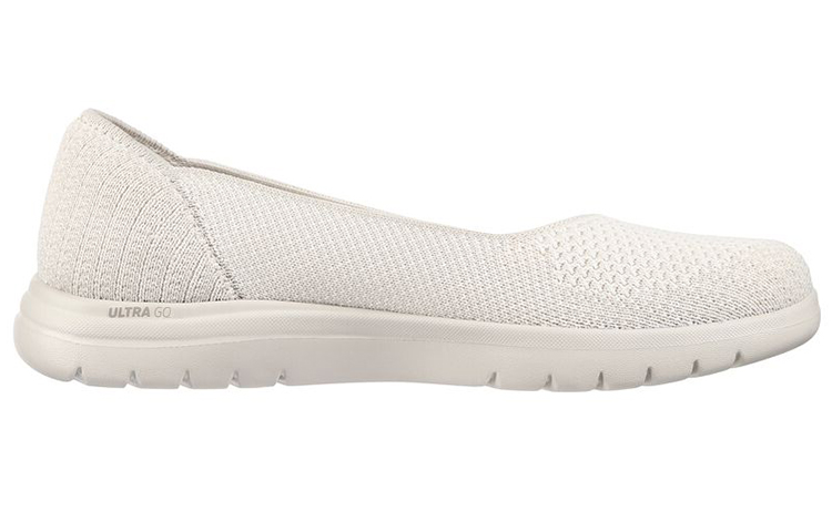 Order (Women) Skechers On-the-Go 'White Slip-On' 136398-NAT