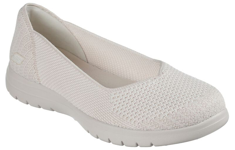 Lookbook (Women) Skechers On-the-Go 'White Slip-On' 136398-NAT
