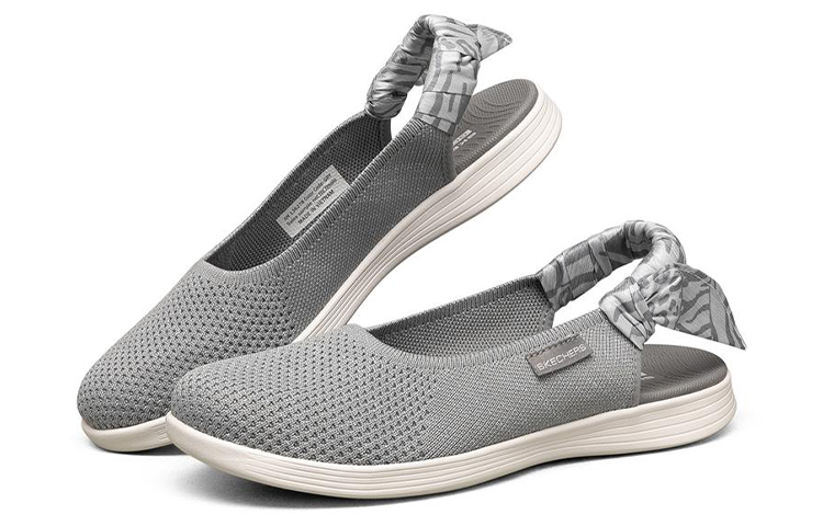 Lookbook (Women) Skechers On-The-Go Dreamy 'Grey Slip-On Sandal' 136278-GRY