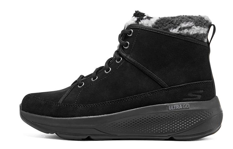 (Women) Skechers On-The-Go Elevate 'Black Grey Fleece' 144526-BKGY