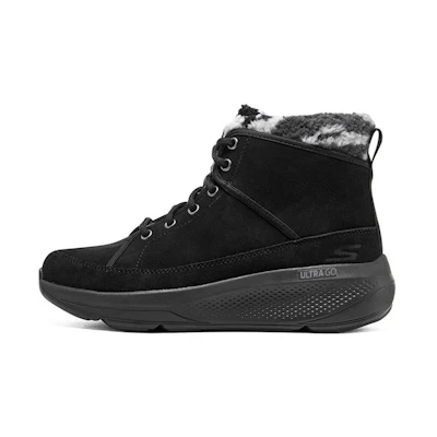 (W) Skechers On-The-Go Elevate 'Black Grey Fleece'