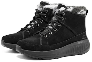 Lookbook (W) Skechers On-The-Go Elevate 'Hitam Kelabu Fleece' 144526-BKGY