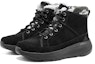 Lookbook (W) Skechers On-The-Go Elevate 'Hitam Kelabu Fleece' 144526-BKGY
