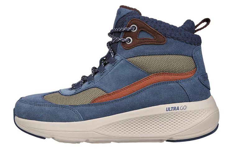 (Women) Skechers On-The-Go Elevate 'Blue High-Top' 144524-NVY