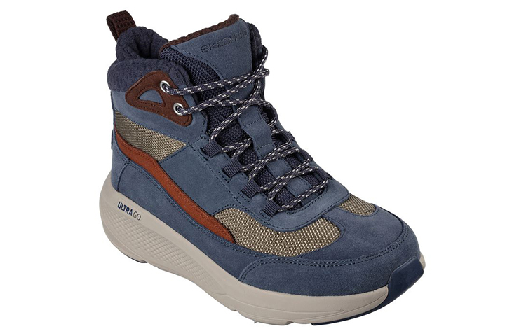 Lookbook (W) Skechers On-The-Go Elevate 'Biru Tinggi-Atas' 144524-NVY