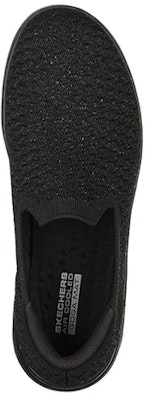 (W) (女性用) スケッチャーズオンザゴーフレックス「ブラックカジュアルスリッポン」136404-BBK 136404-BBK Shop (W) (女性用) スケッチャーズオンザゴーフレックス「ブラックカジュアルスリッポン」136404-BBK 136404-BBK