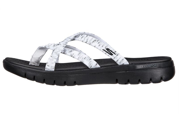 (Women) Skechers On-the-GO Flex Sandal 'Capture White Black' 140285-WBK