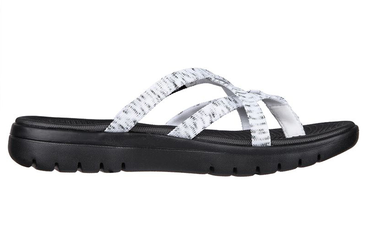Order (Women) Skechers On-the-GO Flex Sandal 'Capture White Black' 140285-WBK