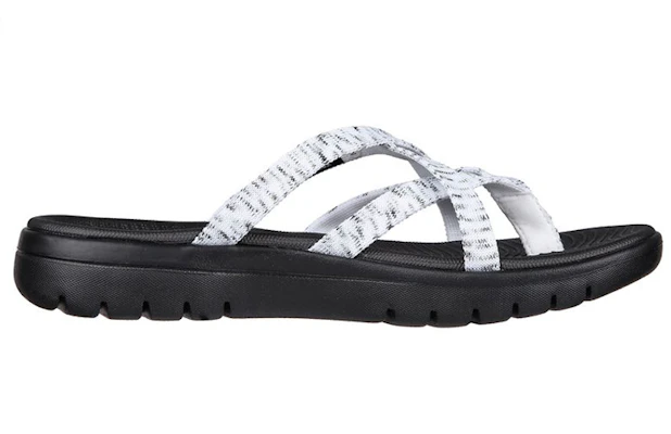 (Women) Skechers On-the-GO Flex Sandal 'Capture White Black' 140285-WBK Order (Women) Skechers On-the-GO Flex Sandal 'Capture White Black' 140285-WBK