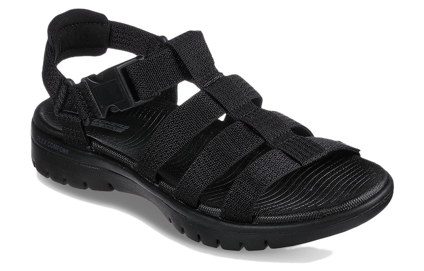 Lookbook (Women) Skechers On-The-Go Flex Sandal 'Escape All Black' 140315-BBK