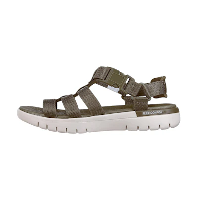 (W) Skechers On-The-Go Flex Sandal 'Escape Olive'