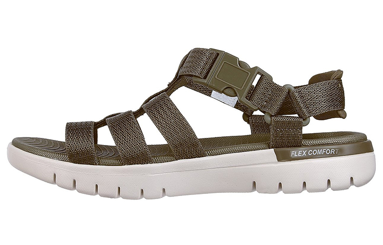 (Women) Skechers On-The-Go Flex Sandal 'Escape Olive' 140315-OLV