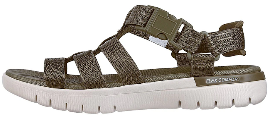 (Women) Skechers On-The-Go Flex Sandal 'Escape Olive' 140315-OLV Buy (Women) Skechers On-The-Go Flex Sandal 'Escape Olive' 140315-OLV