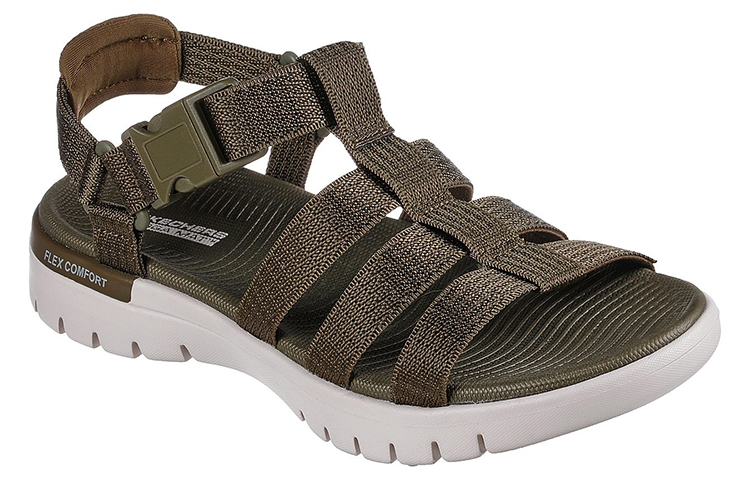 Lookbook (Women) Skechers On-The-Go Flex Sandal 'Escape Olive' 140315-OLV